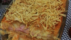 Lasanha de purê de batatas