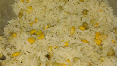 Arroz com legumes rápido