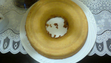 Bolo de aipim com coco