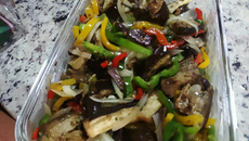 Antepasto de berinjela assada