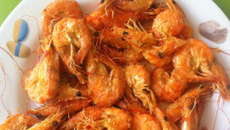 Camarão de quiosque