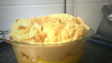 Souflé de cenoura com queijo brie