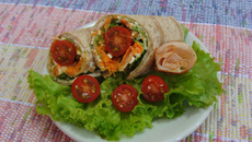 Wrap de peru da Abima