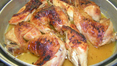 frango com creme de cebola