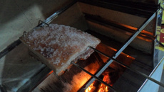 Costelinha de porco assada sem tempero