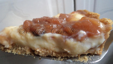 Torta cremosa de banana e canela