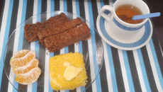 Bolo integral de aveia e maçã (liquidificador)