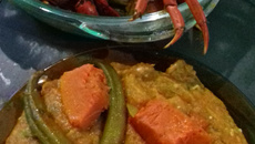 Caranguejo com pirão