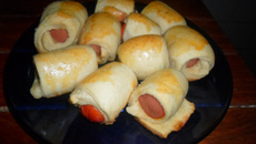 Enroladinho com salsicha