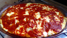 Lasanha de repolho ou acelga