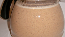 Chá de amendoim com canela