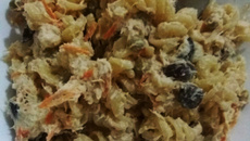 Salada de macarrão deliciosa da Caroline