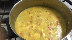 Pirarucu ao molho de batata