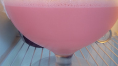 Gelatina cremosa homogênea