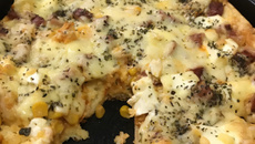 Torta de frango milho e requeijão