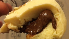 Trufa de leite ninho recheada com Nutella