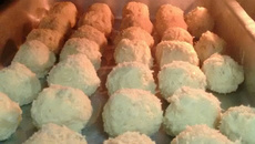 Bolinho de batata doce com frango