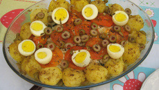 Bacalhau ao forno à portuguesa