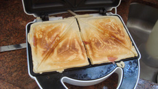 Crepe suíço de sanduicheira