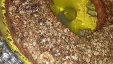 Bolo de banana com aveia