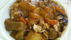 Curry Rice com maçã e mel