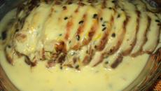 Lombo suíno ao molho de maracujá