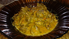 Carne com requeijão