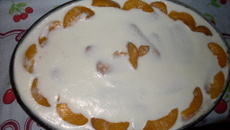 Pavê de pêssego simples