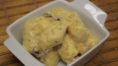 Nhoque recheado com mussarela