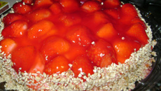 Torta deliciosa de morango