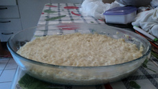 Sagu de coco com leite condesado