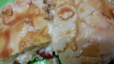 Empadão de legumes com molho branco