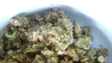 Farofa simples de Jiló