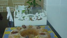 Bolo de maçã e nozes