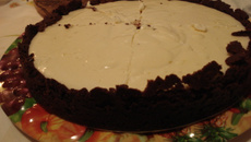 Torta de limão com cookies de chocolate