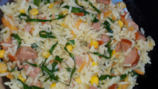 Arroz de salsicha especial