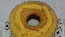 Bolo de milharina caseiro