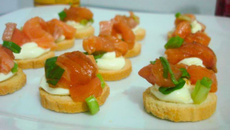 Canapé de salmão