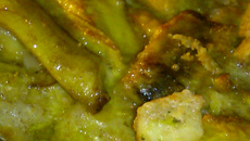 Filé de peixe assado com banana