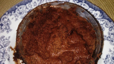 Bolo de caneca de chocolate