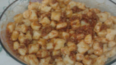 Nhoque de sobra de arroz