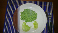 Risoto de espinafre - sem lactose