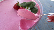 Mousse de morango show