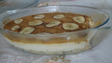 Creme gelado de banana e ameixa