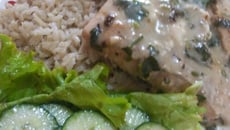 Salmão ao leite de coco