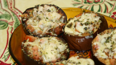 Berinjela com queijo