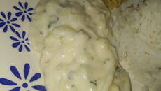 Strogonoff de alho-poró 