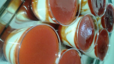 Mini cups de Romeu e Julieta cremoso