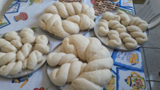 Rosca de mandioca da Rosa