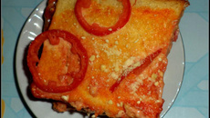 Sanduíche de forno delicioso